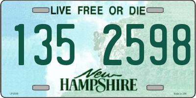 NH license plate 1352598
