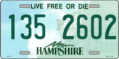 NH license plate 1352602