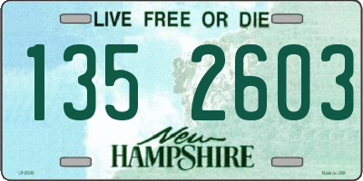NH license plate 1352603