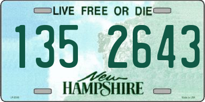 NH license plate 1352643