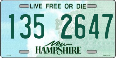 NH license plate 1352647