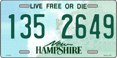 NH license plate 1352649