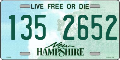 NH license plate 1352652