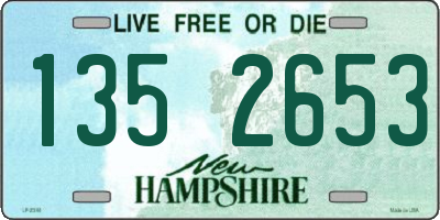 NH license plate 1352653