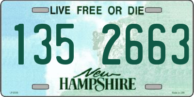 NH license plate 1352663