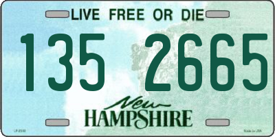 NH license plate 1352665
