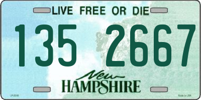 NH license plate 1352667