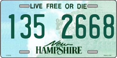 NH license plate 1352668