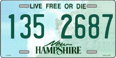 NH license plate 1352687