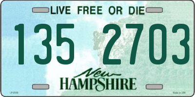 NH license plate 1352703