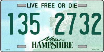 NH license plate 1352732