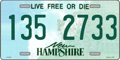 NH license plate 1352733