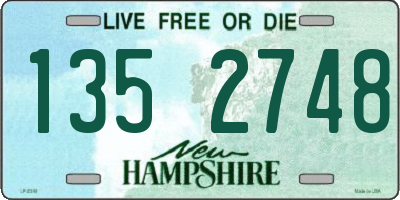 NH license plate 1352748