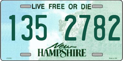 NH license plate 1352782