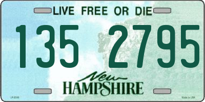 NH license plate 1352795