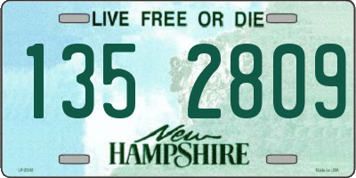 NH license plate 1352809