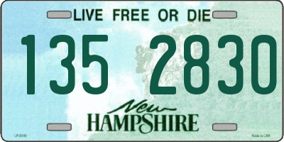 NH license plate 1352830