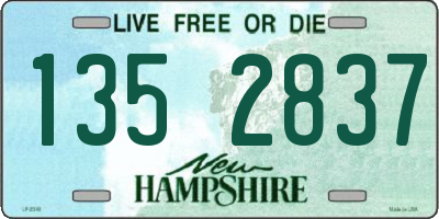 NH license plate 1352837