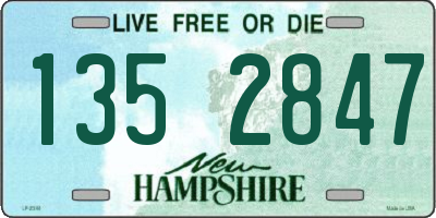 NH license plate 1352847