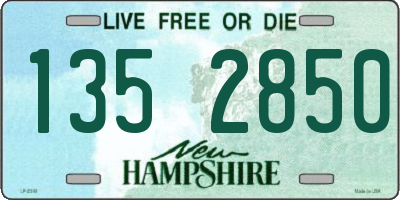 NH license plate 1352850