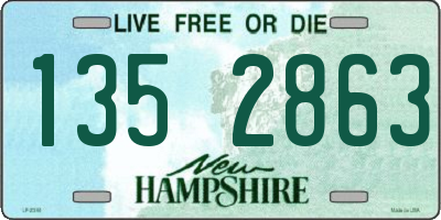 NH license plate 1352863