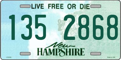 NH license plate 1352868