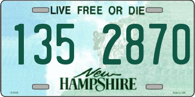 NH license plate 1352870
