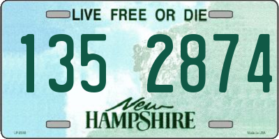 NH license plate 1352874
