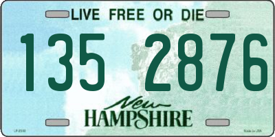 NH license plate 1352876