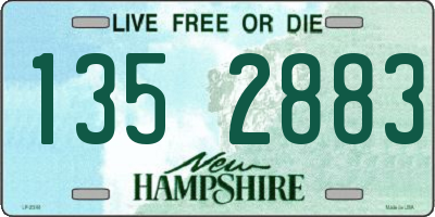 NH license plate 1352883