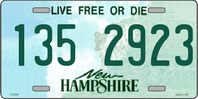 NH license plate 1352923