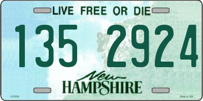 NH license plate 1352924