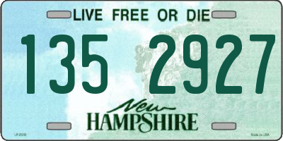 NH license plate 1352927