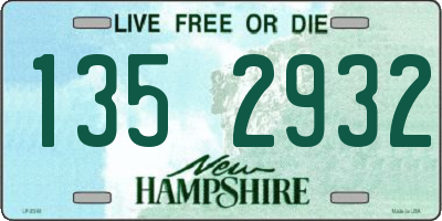 NH license plate 1352932