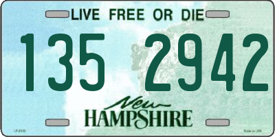 NH license plate 1352942