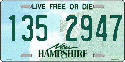 NH license plate 1352947