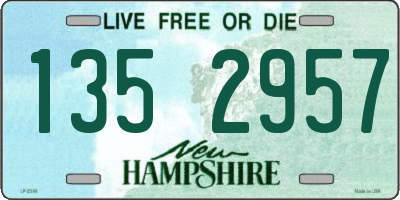NH license plate 1352957