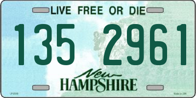 NH license plate 1352961