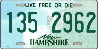 NH license plate 1352962