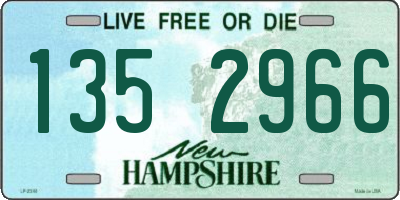 NH license plate 1352966