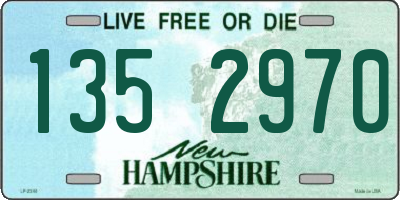 NH license plate 1352970