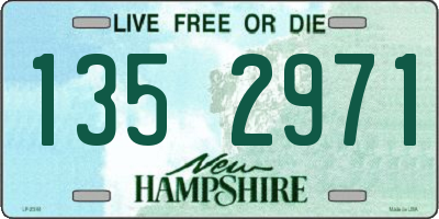 NH license plate 1352971