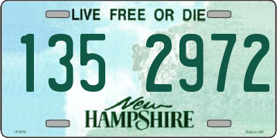 NH license plate 1352972