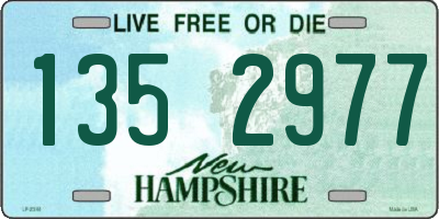 NH license plate 1352977