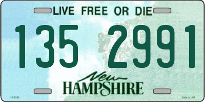 NH license plate 1352991