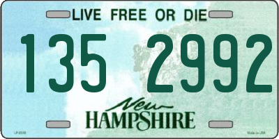 NH license plate 1352992