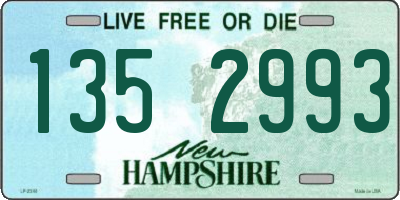 NH license plate 1352993