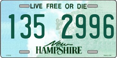 NH license plate 1352996