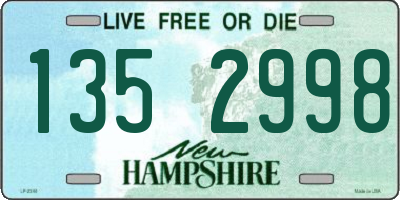 NH license plate 1352998