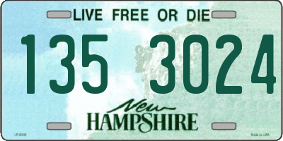 NH license plate 1353024